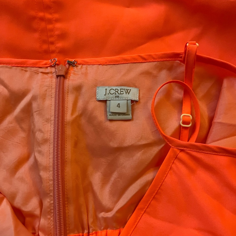 J. Crew Bold Orange Dress - Picture 3 of 4